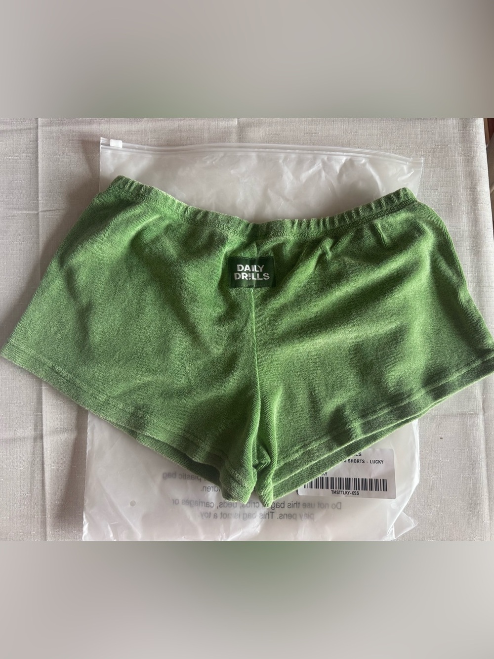 Daily Drills Lucky Terry Lounge Shorts- New - Picture 3 of 4